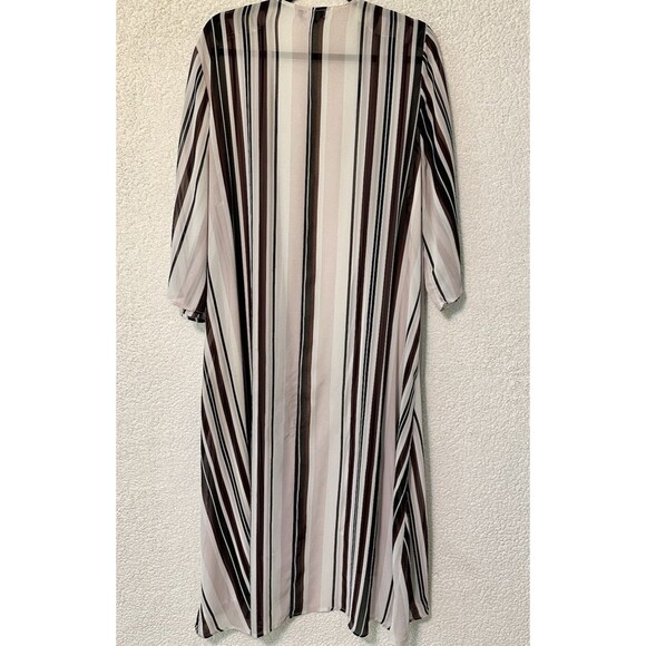 Torrid‎ Chiffon High-Low Kimono Stripped - Picture 10 of 16